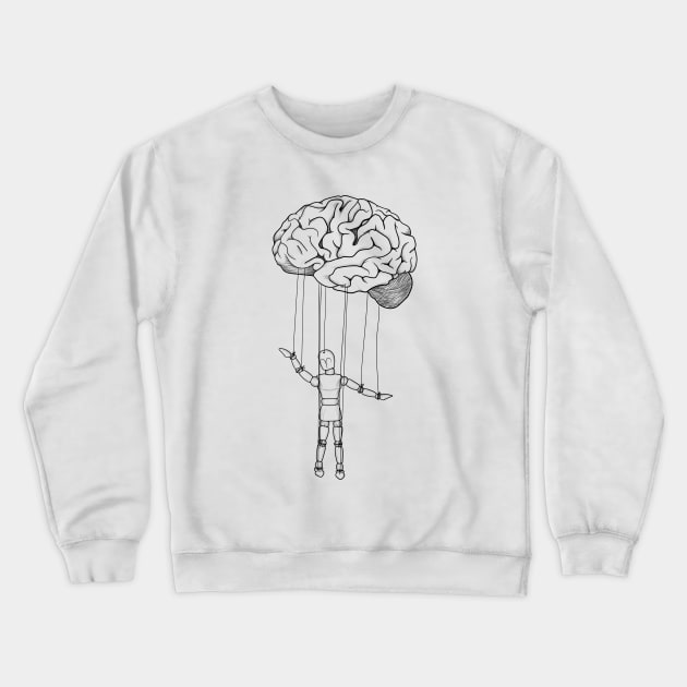 Puppet of the mind Crewneck Sweatshirt by VanessArtisticSoul